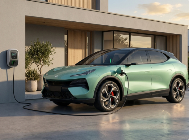 SUN Motors electric vehicle parked outdoors