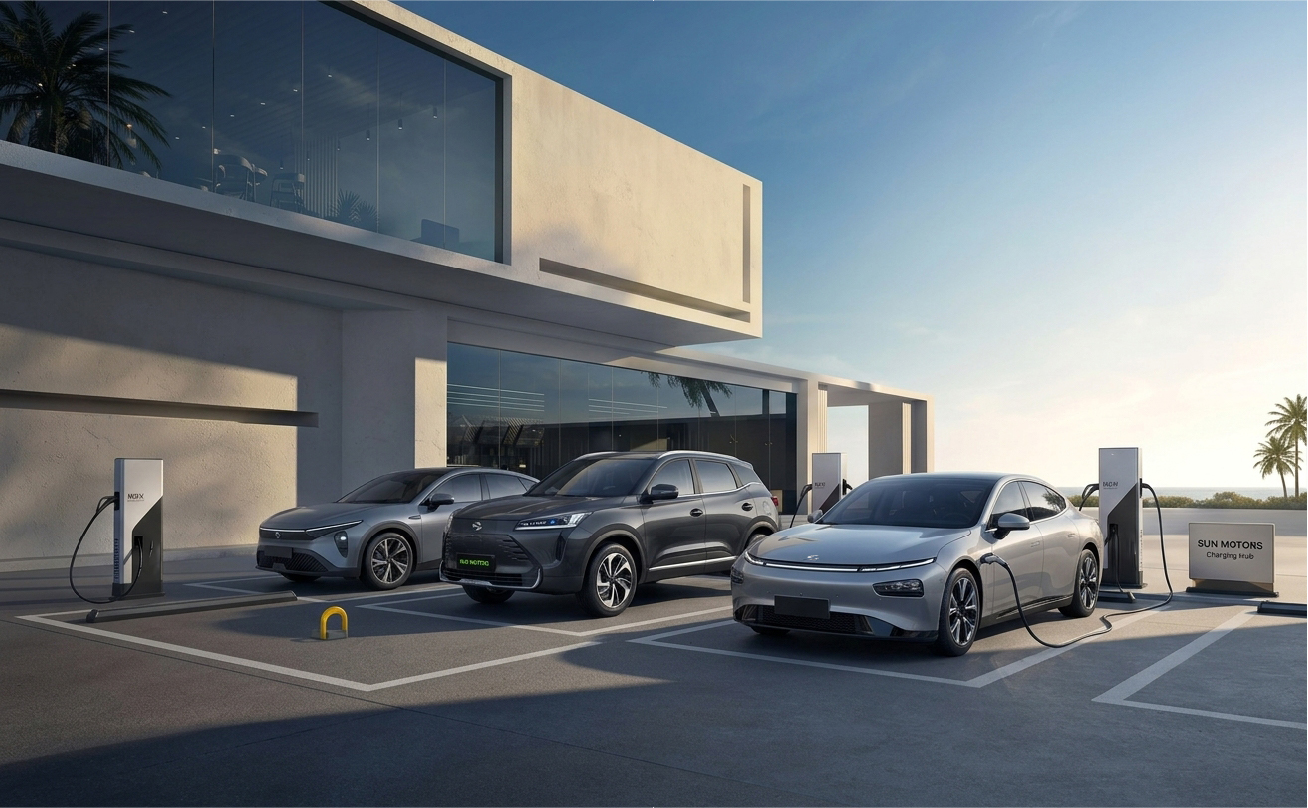 Charging for Business — fleet charging bay