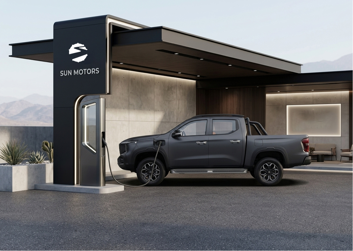 Super Charging — SUN Motors fast-charging station